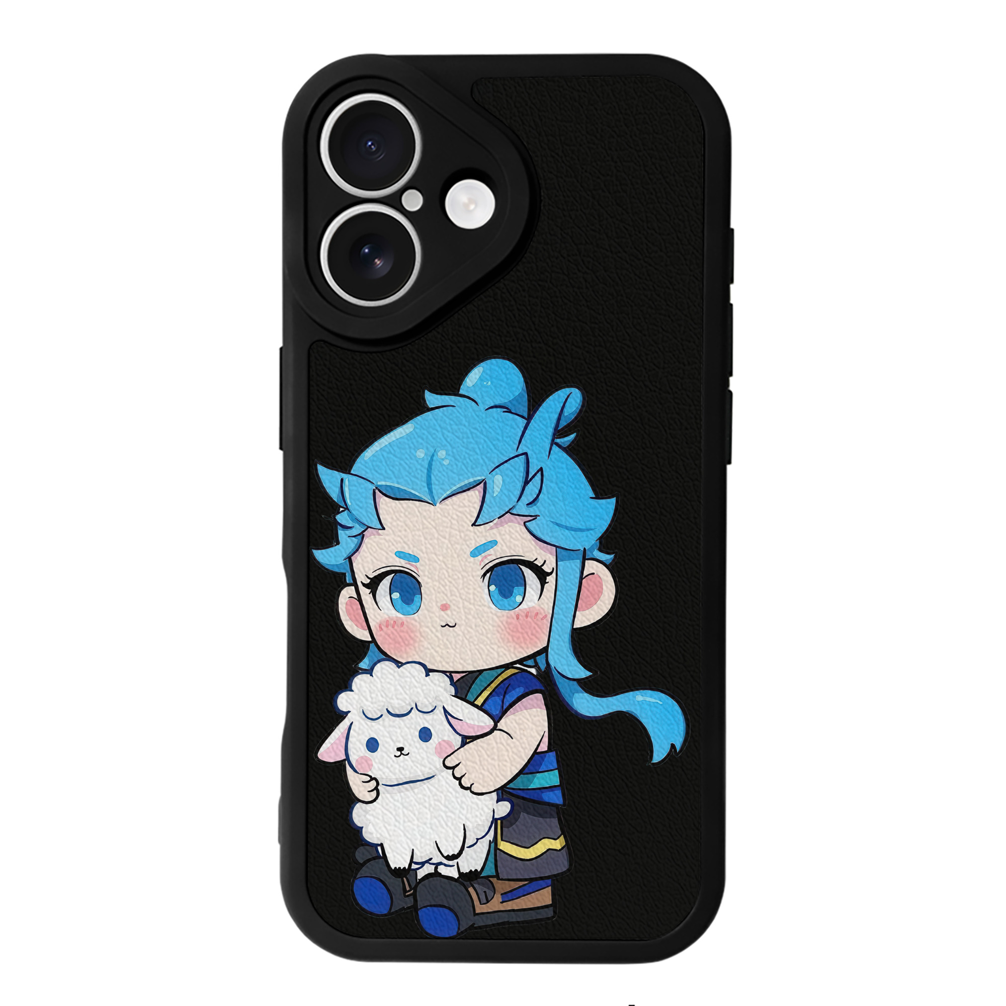 （画像用） Ne Zha 2 ナタ 魔童の大暴れ 【iPhone 16シリーズ対応】シリコンスマホケース（レザー調） 材質：シリコン